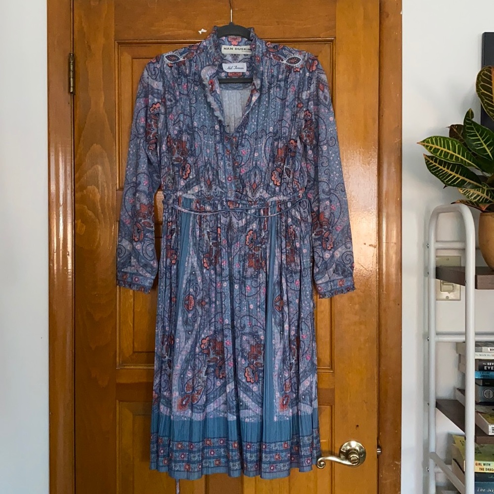 Vintage Nan Dustin / Hal Ferman Paisley Dress